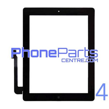 Digitizer / glass lens / home button for iPad 4 (2 pcs)