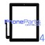 Touchscreen / glazen voorkant / home button voor iPad 4 (2 stuks)