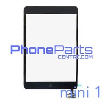 Touchscreen / glazen voorkant / home button voor iPad mini 1 (2 stuks)