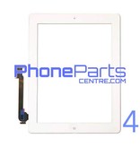 Touchscreen / glazen voorkant / home button voor iPad 4 (2 stuks)