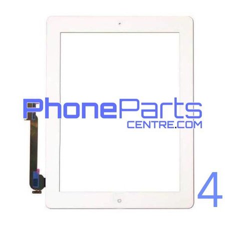 Digitizer / glass lens / home button for iPad 4 (2 pcs)