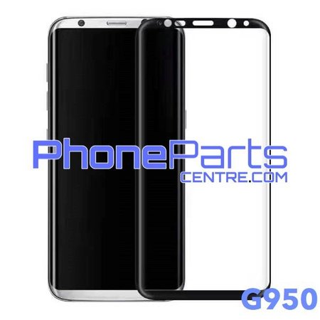 G950 Curved tempered glass - retail packing for Galaxy S8 - G950 (10 pcs)