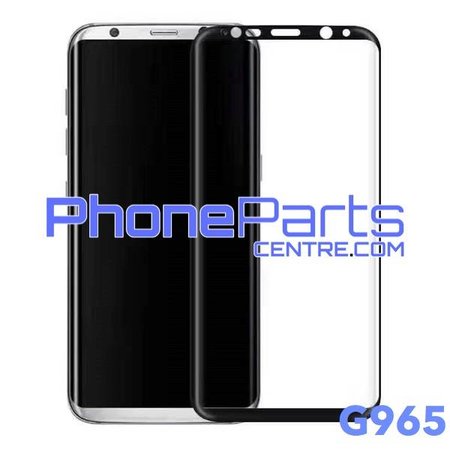 G965 Curved tempered glass - no packing for Galaxy S9 Plus - G965 (25 pcs)