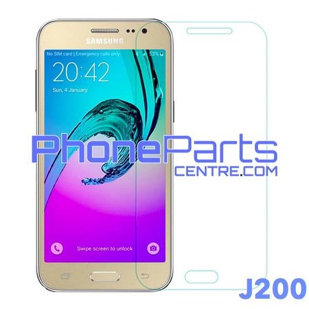 J200 Tempered glass - winkelverpakking voor Galaxy J2 (2015) - J200 (10 stuks)