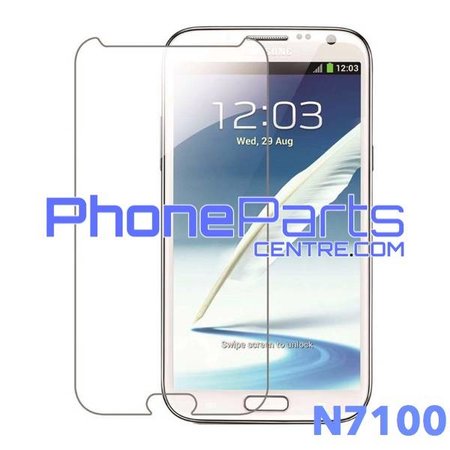 N7100 Tempered glass premium kwaliteit - winkelverpakking voor Galaxy Note 2 (2012) - N7100 (10 stuks)