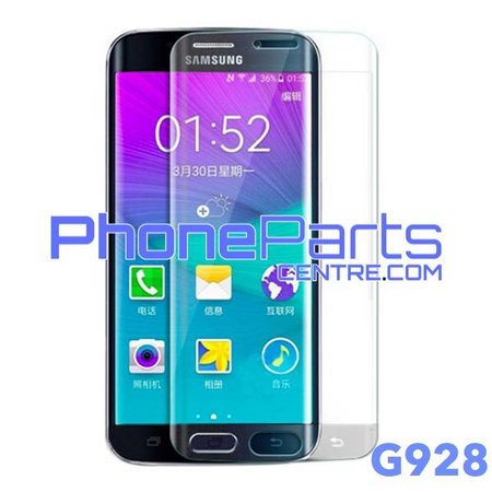 G928 Gebogen tempered glass - zonder verpakking voor Galaxy S6 Edge Plus - G928 (25 stuks)