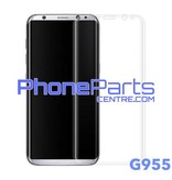 G955 Gebogen tempered glass - zonder verpakking voor Galaxy S8 Plus - G955 (25 stuks)