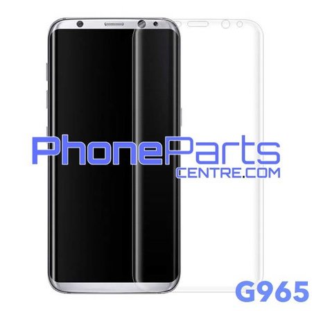 G965 Curved tempered glass - no packing for Galaxy S9 Plus - G965 (25 pcs)