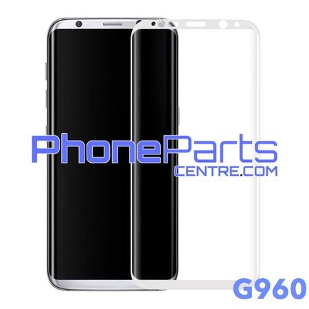 G960 Gebogen tempered glass - winkelverpakking voor Galaxy S9 - G960 (10 stuks)