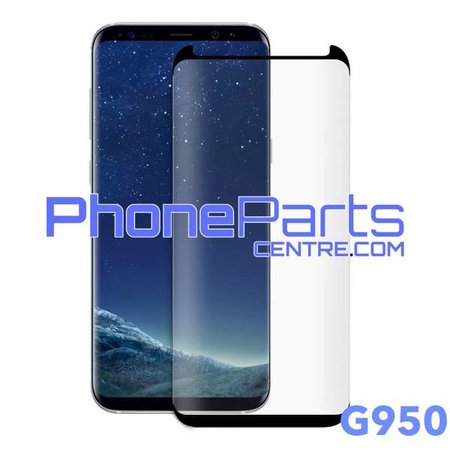 G950 5D tempered glass - no packing for Galaxy S8 - G950 (25 pcs)