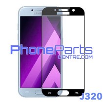 J320 5D tempered glass premium quality - no packing for Galaxy J3 (2016) - J320 (10 pcs)