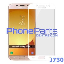 J730 5D tempered glass - winkelverpakking voor Galaxy J7 Pro (2017) - J730 (10 stuks)