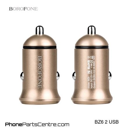 Borofone Borofone Car Charger 2 USB BZ6 (10 pcs)