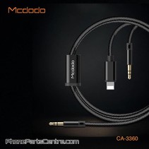 Mcdodo 2-in-1 3.5mm Jack AUX Cable to Lightning + 3.5mm Jack AUX CA-3360 1.2m (5 pcs)