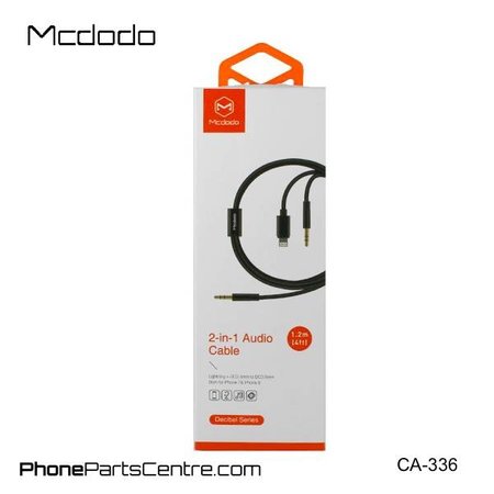 Mcdodo Mcdodo 2-in-1 3.5mm Jack AUX Kabel naar Lightning + 3.5mm Jack AUX CA-3360 1.2m (5 stuks)