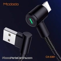 Mcdodo 90 Degrees with LED Lightning Cable - CA-5381 1.8m (10 pcs)