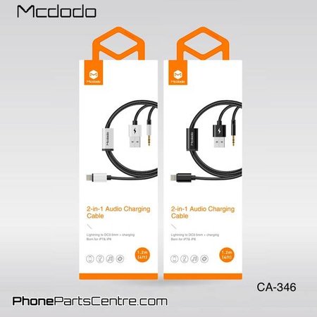 Mcdodo Mcdodo 2-in-1 Lightning Cable to 3.5mm Jack AUX + USB CA-3461 1.2m (5 pcs)