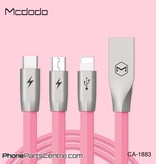Mcdodo Mcdodo 3-in-1 Lightning Kabel + Micro-USB + Type C - CA-1881 1.2m (5 stuks)