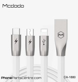 Mcdodo Mcdodo 3-in-1 Lightning Cable + Micro-USB + Type C - CA-1881 1.2m (5 pcs)