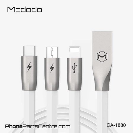 Mcdodo Mcdodo 3-in-1 Lightning Cable + Micro-USB + Type C - CA-1881 1.2m (5 pcs)