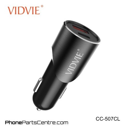 Vidvie Car Charger Lightning Cable 1 USB 1 Type C CC-507CL (10 pcs)
