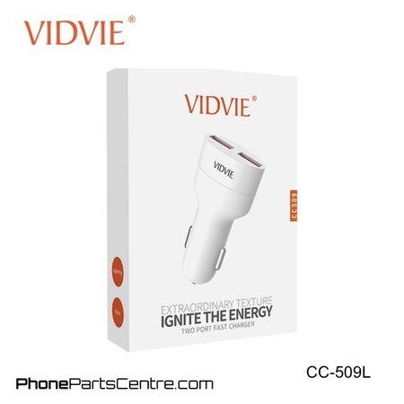 Vidvie Car Charger Lightning Cable 2 USB CC-509L (10 pcs)