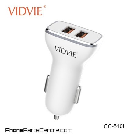 Vidvie Car Charger Lightning Cable 2 USB CC-510L (10 pcs)
