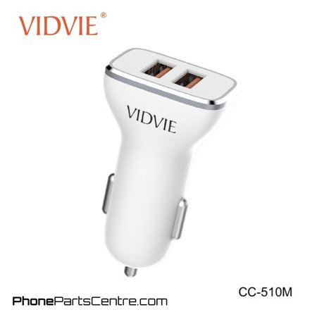 Vidvie Autolader Micro-USB Kabel 2 USB CC-510M (10 stuks)