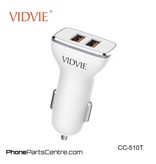 Vidvie Autolader Type C Kabel 2 USB CC-510T (10 stuks)