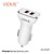 Vidvie Autolader Type C Kabel 2 USB CC-510T (10 stuks)