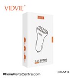 Vidvie Autolader Lightning Kabel 3 USB CC-511L (10 stuks)