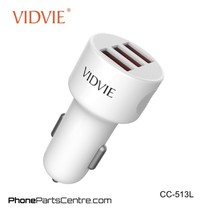 Vidvie Autolader Lightning Kabel 3 USB CC-513L (10 stuks)