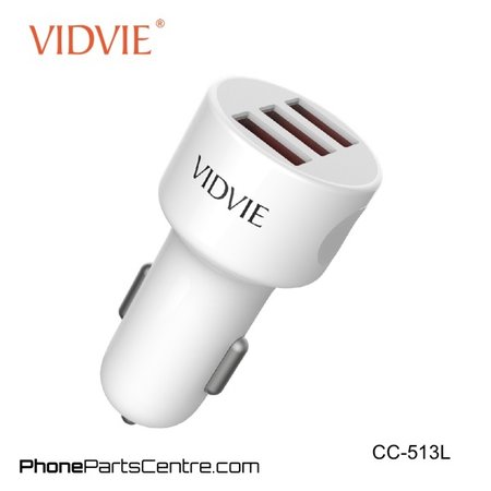 Vidvie Car Charger Lightning Cable 3 USB CC-513L (10 pcs)