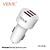 Vidvie Autolader Lightning Kabel 3 USB CC-513L (10 stuks)