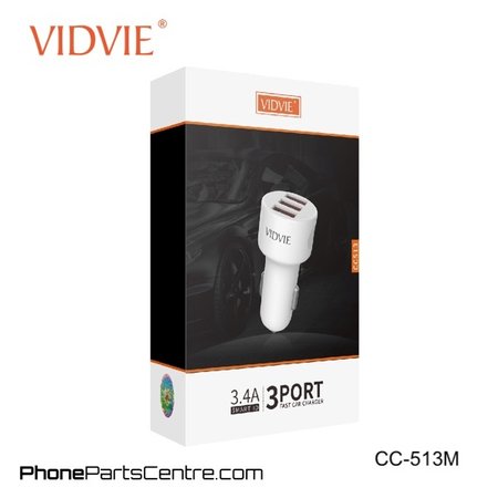 Vidvie Car Charger Micro-USB Cable 3 USB CC-513M (10 pcs)