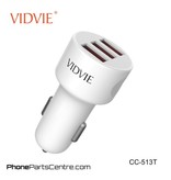 Vidvie Car Charger Type C Cable 3 USB CC-513T (10 pcs)