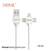 Vidvie  3 in 1 Lightning Cable + Micro-USB + Type C CB-431 (10 pcs)