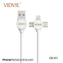 Vidvie  3 in 1 Lightning Kabel + Micro-USB + Type C CB-431 (10 stuks)