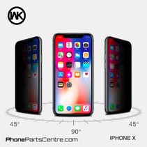 WK King Kong 5D Privacy glass iPhone X (5 pcs)