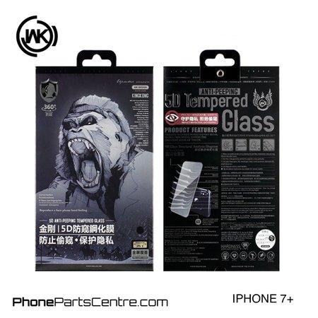WK WK King Kong 5D Privacy Scherm iPhone 7 Plus (5 stuks)