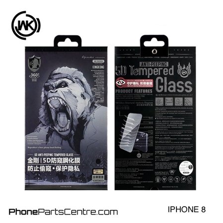 WK WK King Kong 5D Privacy glass iPhone 8 (5 pcs)