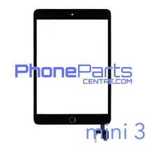 Touchscreen / glazen voorkant / home button voor iPad mini 3 (2 stuks)