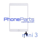 Touchscreen / glazen voorkant / home button voor iPad mini 3 (2 stuks)