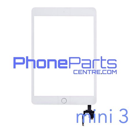 Touchscreen / glazen voorkant / home button voor iPad mini 3 (2 stuks)