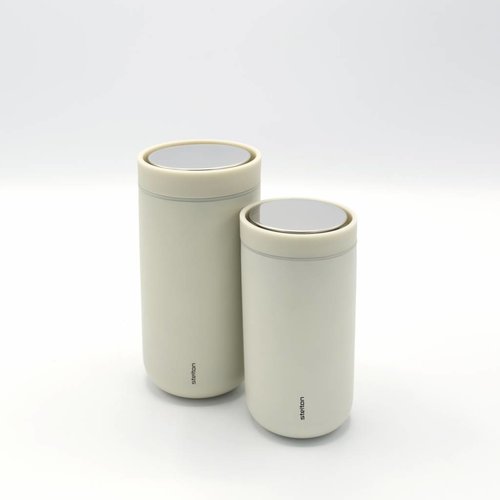 Stelton to-go-click thermosbeker (zand) 