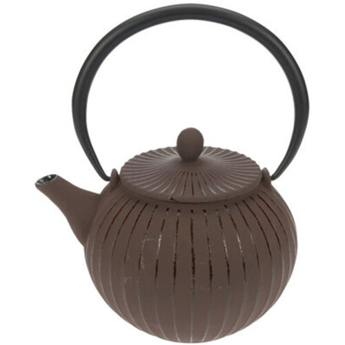Gietijzer theepot bruin 1,2L 