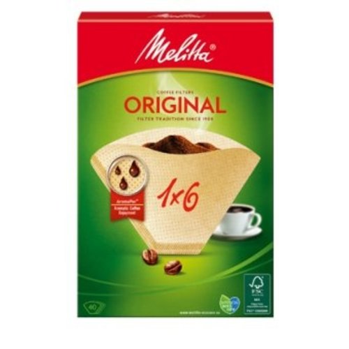 Melitta Papieren Filter 1x6/40 - FSC papier 