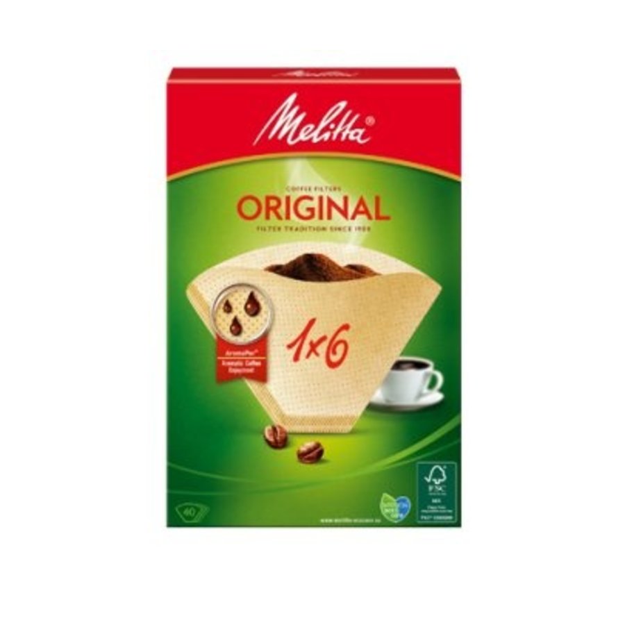 Melitta Papieren Filter 1x6/40 - FSC papier
