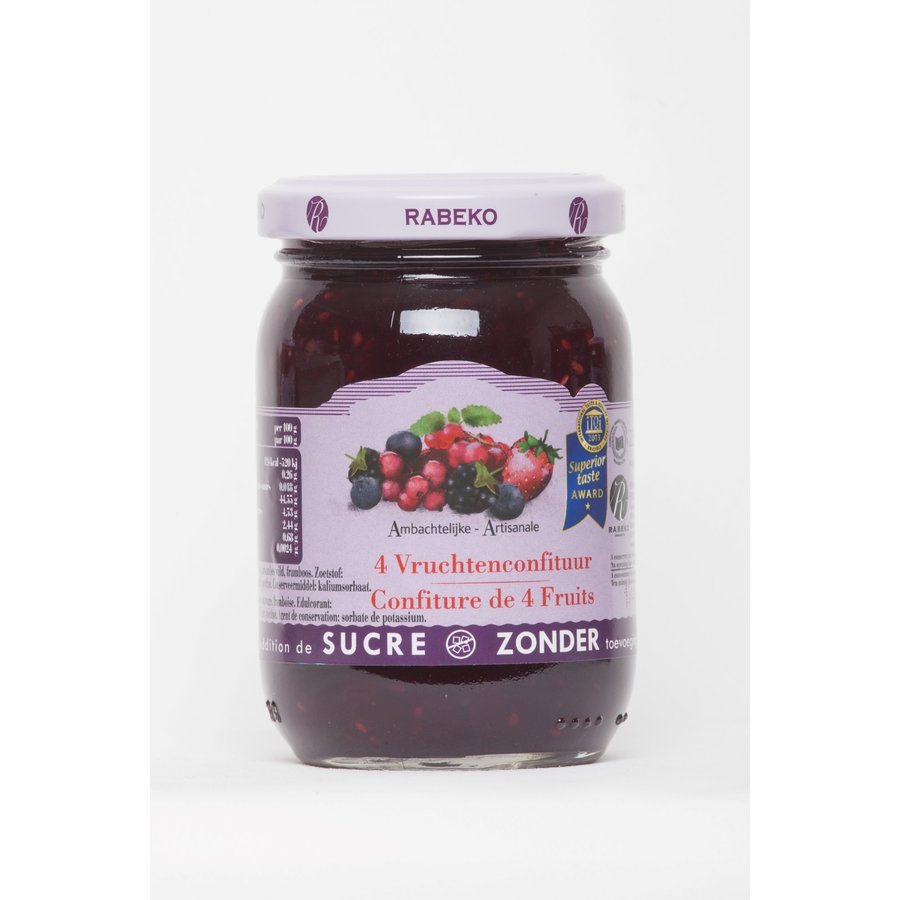 4 vruchtenconfituur - Minder Suiker