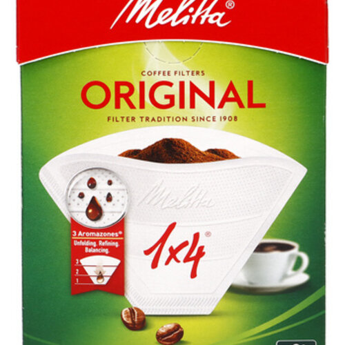 Melitta Papieren Filter 1x4/80 - wit 
